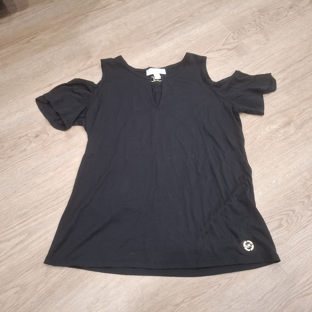 Michael Kors Black Cold Shoulder Blouse